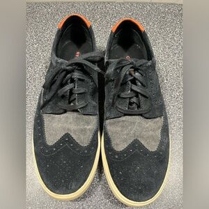Cole Haan Black and Gray Oxfords with Orange accent
